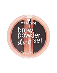 Набор для бровей BROW POWDER DUO SET с кисточкой тон 03 Dark Essence
