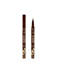 Подводка для глаз VARIETE BROWN EYELINER с аппликатором тон коричневый Eveline