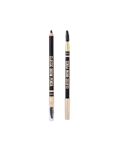Карандаш для бровей CLASSIC BROW PENCIL с аппликатором тон 500 Dark brown Stellary