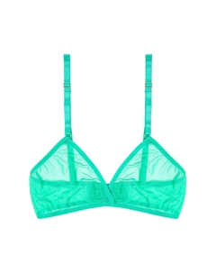 Топ женский в сетку зеленый L Trendy look