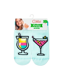 Носки женские CE HAPPY бледно-бирюзовый 36-39 Conte elegant