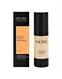 Основа тональная для лица DETOX AND PROTECT SPF 15 с детокс-эффектом тон 116 Golden beige Note