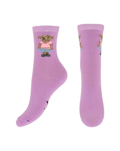 Носки женские BEAR сиреневый 38-40 мишка в платье Monchini