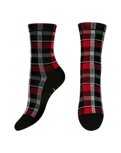 Носки женские красная клетка 35-37 Monchini