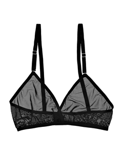 Топ женский в сетку черный L Trendy look