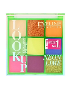 Палетка теней для век NEON LIME Eveline