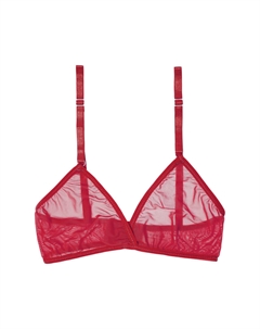 Топ женский в сетку красный L Trendy look