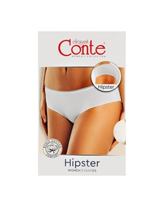 Трусы женские BASIC COLLECTION хипстер white 102/L Conte elegant