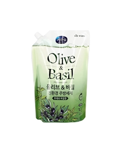 Средство для мытья посуды Olive & basil дой-пак 1,2 л Mukunghwa