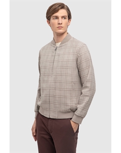 Бомбер из хлопка и льна Kanzler