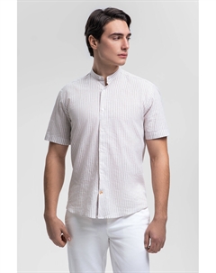 Сорочка с коротким рукавом из итальянской ткани Canclini Kanzler
