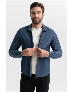 Сорочка из хлопка на молнии Kanzler