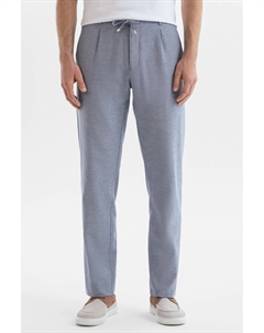 Брюки из хлопка и льна на кулиске Kanzler