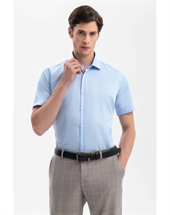 Сорочка с коротким рукавом из хлопка, устойчивая к сминанию Kanzler