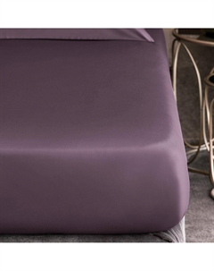 Простыня на резинке Сенса сливовая 180х200+30 см Togas