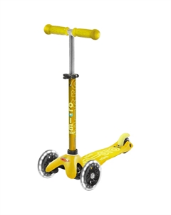 Самокат Mini Deluxe LED Желтый Micro