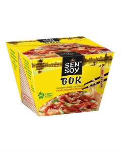 Лапша рисовая wok под китайским соусом 125 г Sen soy