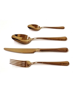 Набор столовых приборов Luxor Copper PVD 6 персон 24 предмета Herdmar