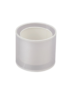 Абажур двойной, цилиндр белый е14, h=130mm, d150 mm, кольцо нижнее Vitaluce