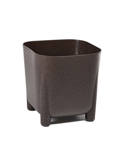 Кашпо на ножках квадратное Frida 36x36.h32 кофе эспрессо Lamela