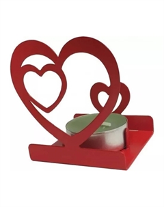 Подсвечник сердце красный Gala