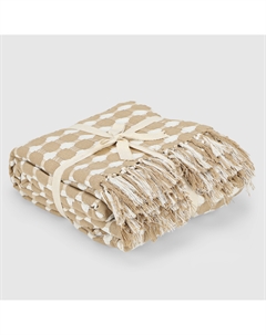Плед circles бежевый 220х240 см Homelines textiles