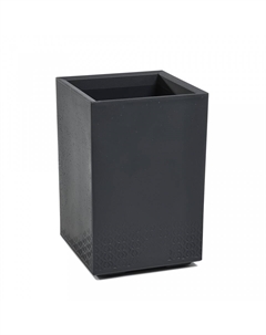 Кашпо на колесах с дренажной системой Karo 40x40h60 антрацит Lamela