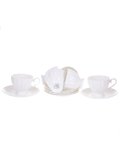 Набор чайный Магнолия 12 предметов высокие чашки Hatori