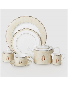 Набор чайный Беж Физер 22 предмета Hankook