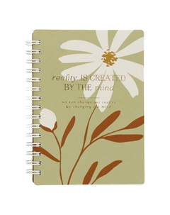 Блокнот,, 102х142 мм, 120 л., клетка, мягкий переплет, спираль. Коллекция "April", ромашка Be smart