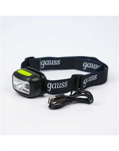 Фонарь налобный GFL402 3W 220lm Li-ion 1200mAh LED Gauss