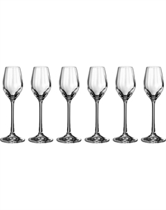 Набор рюмок виола Waterfall 60 мл 6 шт Crystalex