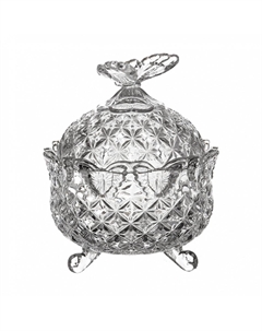 Сахарница Бабочка 13.5 см Crystal bohemia