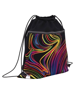 Мешок для обуви Neon Lights с карманом на молнии 500х410 мм Erich krause