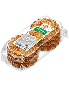 Печенье коржик с орехами 270 г Дымка