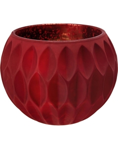 Подсвечник 15х15х11см красный Гласар