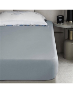 Простыня на резинке Эрико серо-голубая 180x200+35 см Togas