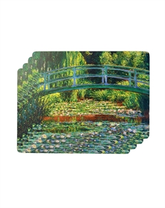 Набор подставок пруд с водяными лилиями 4 шт 396х296 мм Genlex