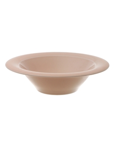 Тарелка глубокая Эстет 22 см розовый Башкирский фарфор
