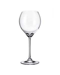 Набор бокалов для белого вина Carduelis 390 мл 6 шт Crystalite bohemia