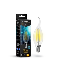 Лампочка Candle wind Graphene E14 9W 2800К Voltega