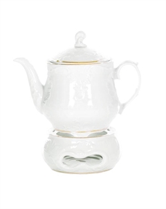 Чайник Rococo золото 0,60 л с подогревом Cmielow