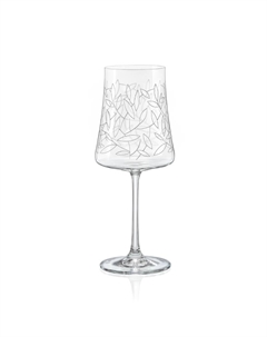 Набор бокалов Экстра 360 мл листья 6 шт Crystalex