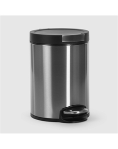 Бак мусорный с педалью 5 л матовая сталь Java