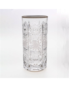 Набор стаканов для воды 500PK платина, шлифовка 370 мл 6 шт Bohemia jihlava