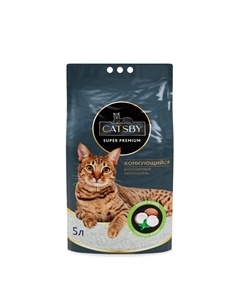 Наполнитель туалетный coconut комкующийся 5 л Catsby