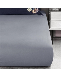 Простыня на резинке Ортис серая 180х200+35 см Togas