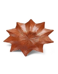 Блюдо Cordoba 24,5x2 см оранжевый стекло Fissman