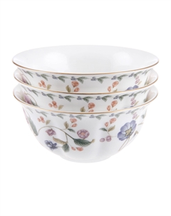 Набор салатников Санни Гарден 12 см 3 шт золотая отводка Hatori