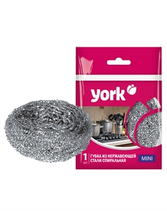 Губка спиральная стальная Мини 6 см York